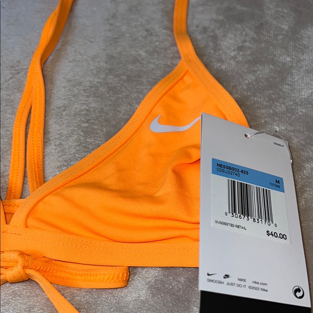 NWT NIKE HYDRASTRONG Women's Vibrant Orange Bikini Set - Picture 4 of 7